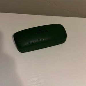 Lacoste Green Sunglasses Eyeglasses Case EUC